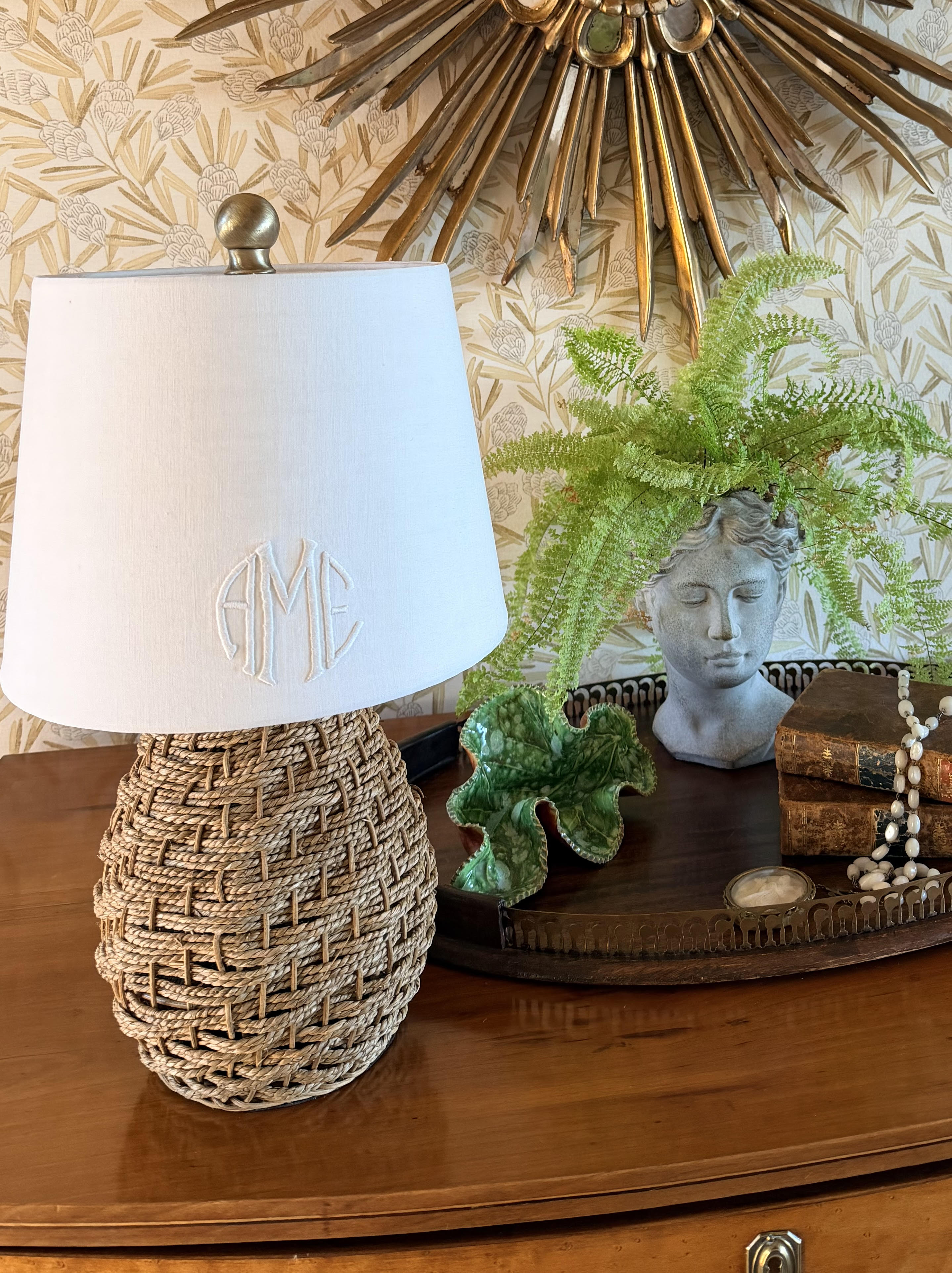 Monogrammed Lampshade