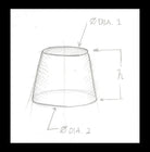 Sketch of Drum lampshade