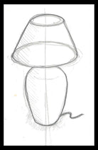 Sketch of empire lampshade